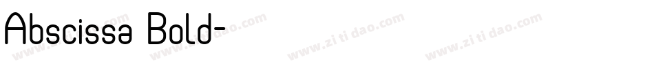 Abscissa Bold字体转换